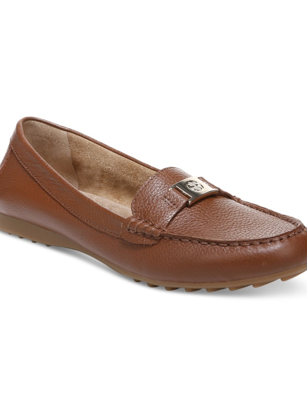 Giani Bernini Women's Dailyn Memory Foam Slip on Loafers - Brown Leather